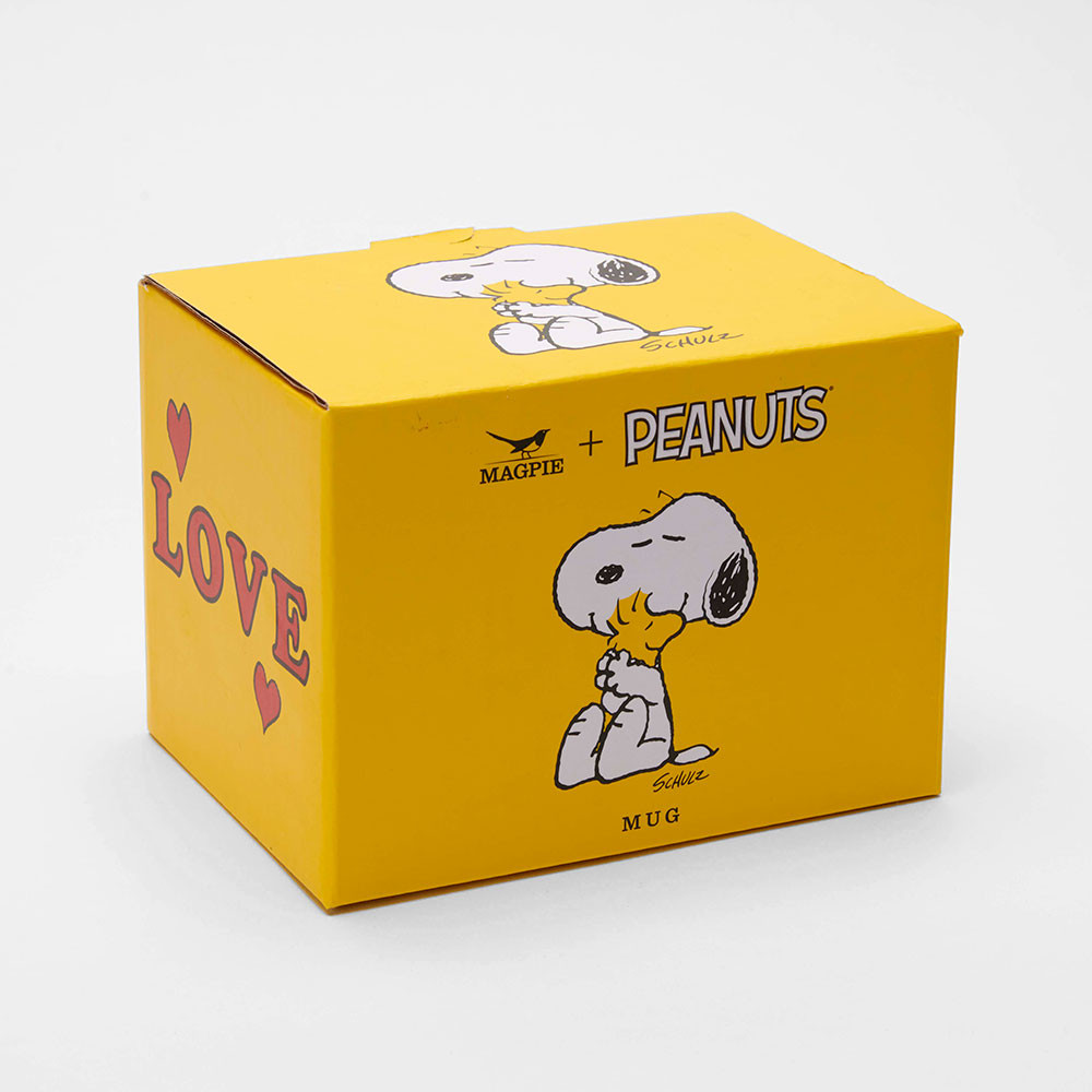 The Peanuts Becher LOVE, Snoopy  und Woodstock, Tasse, ca. 330 ml