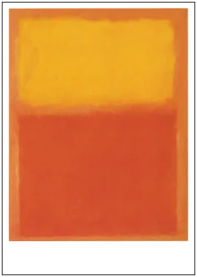 Postkarte Mark Rothko "Orange und Gelb/ Orange and Yellow/ Orange et jaune, 1956" Kunst 