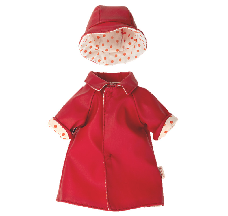 Maileg Regenmantel mit Hut für Teddy Mama, Rain coat w. hat - Teddy mum