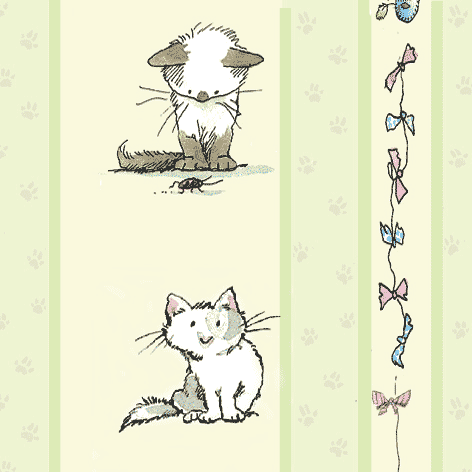 Two Bad Mice Geschenkpapier " Cats and Pawprints" , ca. 50 x 70 cm