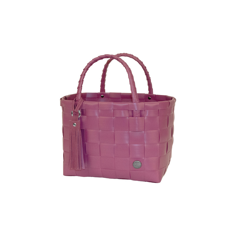 Handed By Mini Paris - Mini Shopper fat strap with PU tassel, raspberry pink