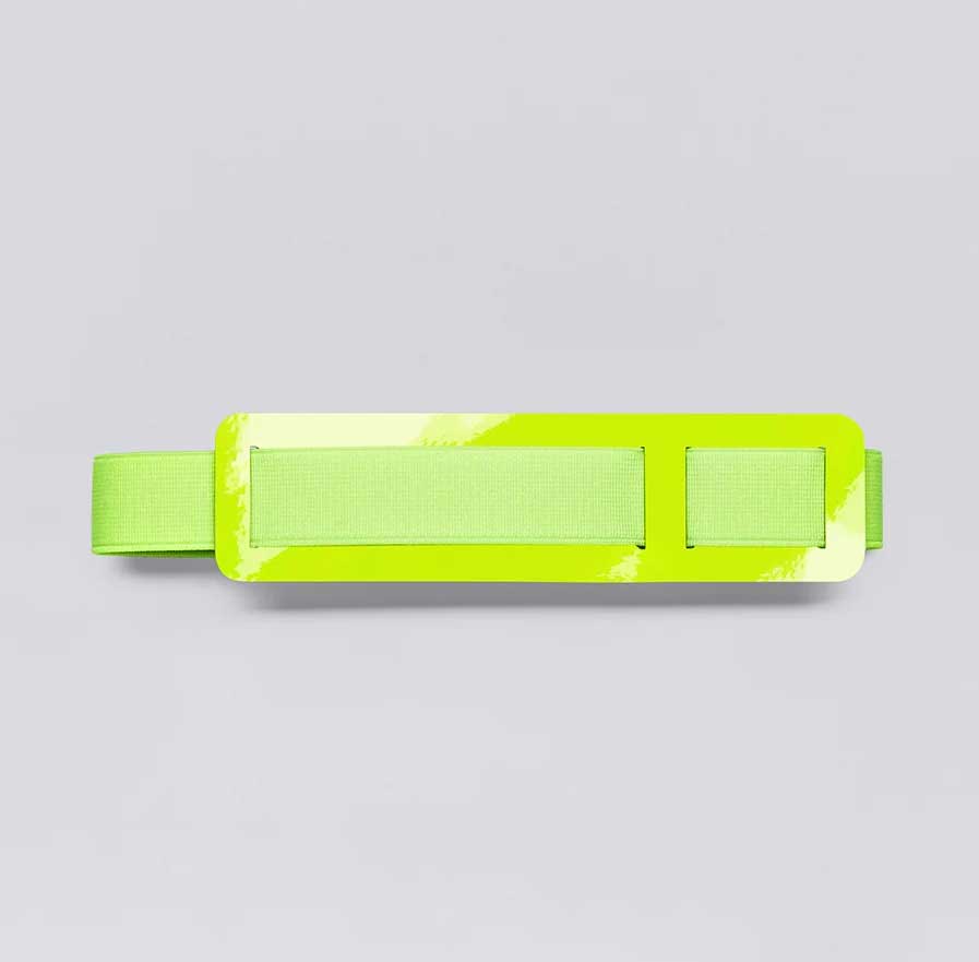 NUUNA Anti Handbag Textilband L Recyceltes Leder Neon Gelb