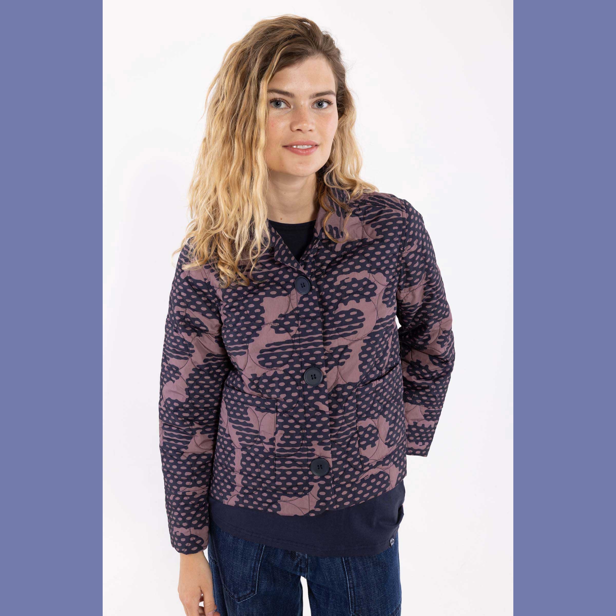 Danefae Danekind Thermo Blazer Navy/Mauve HALFTONE