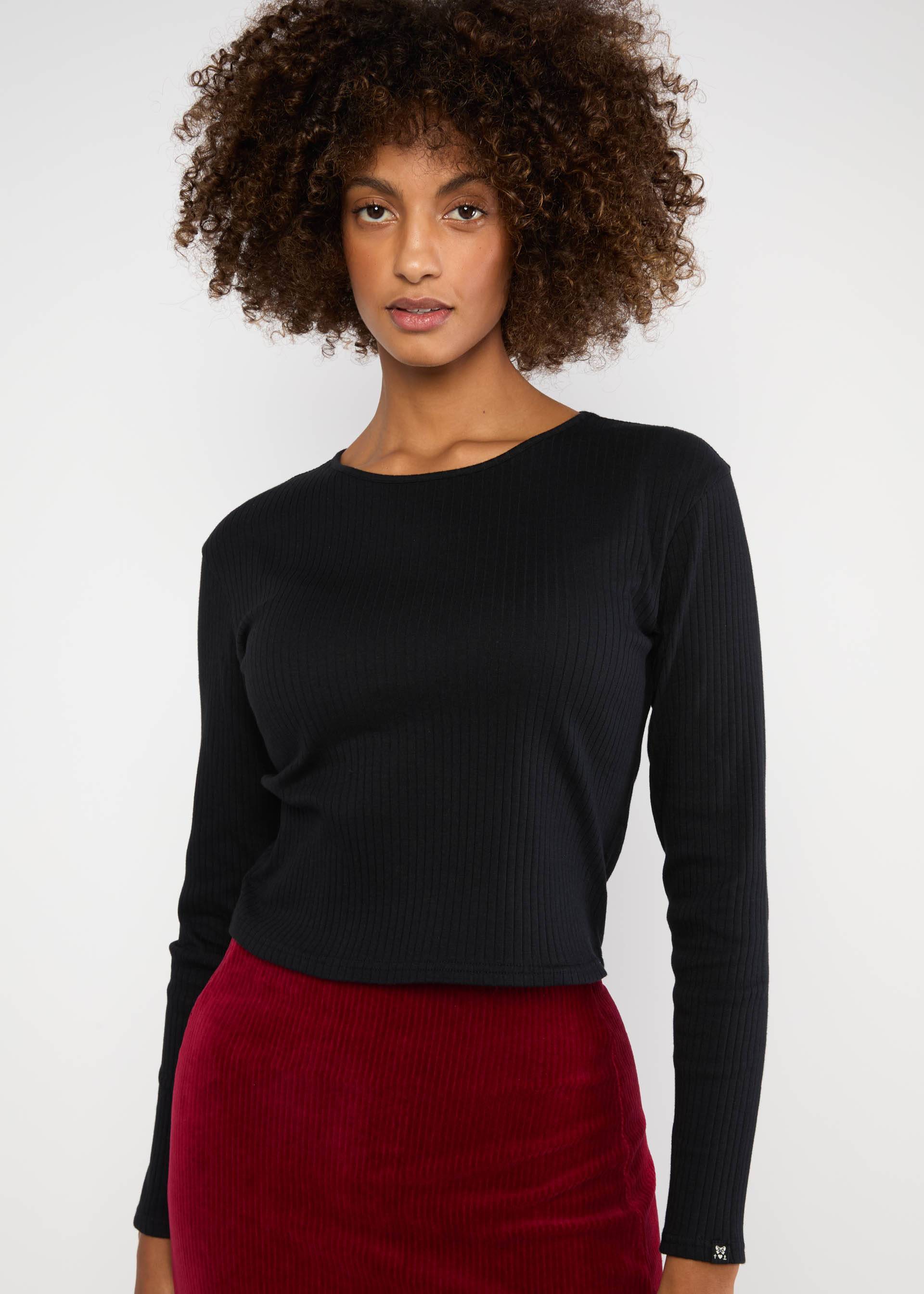 % Blutsgeschwister Knielanger Rock Jolly June, Cord, fine needle red 