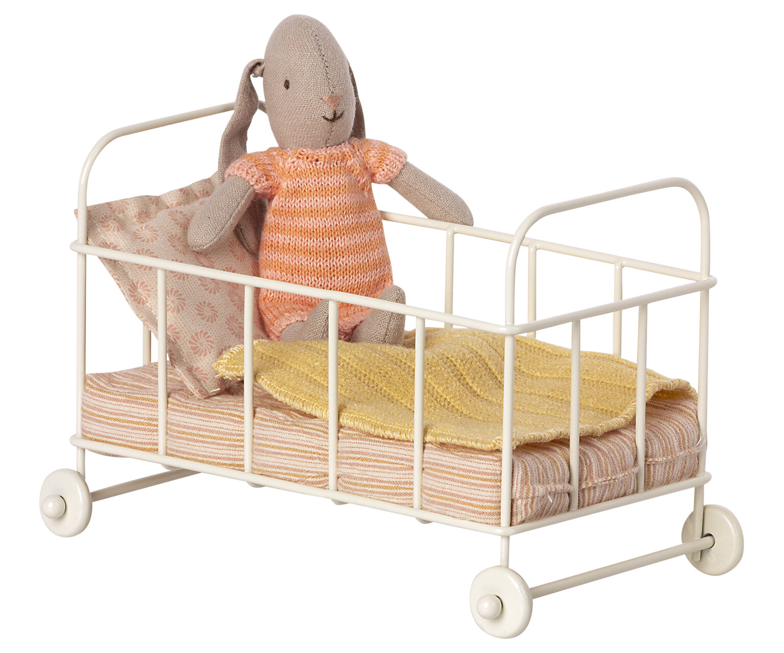 Maileg Kinderbett, Mikro -Rosa , toll für die Puppenstube bzw. das Mausehaus Maileg Kinderbett, Mikro -Rosa , toll für die Puppenstube bzw. das Mausehaus