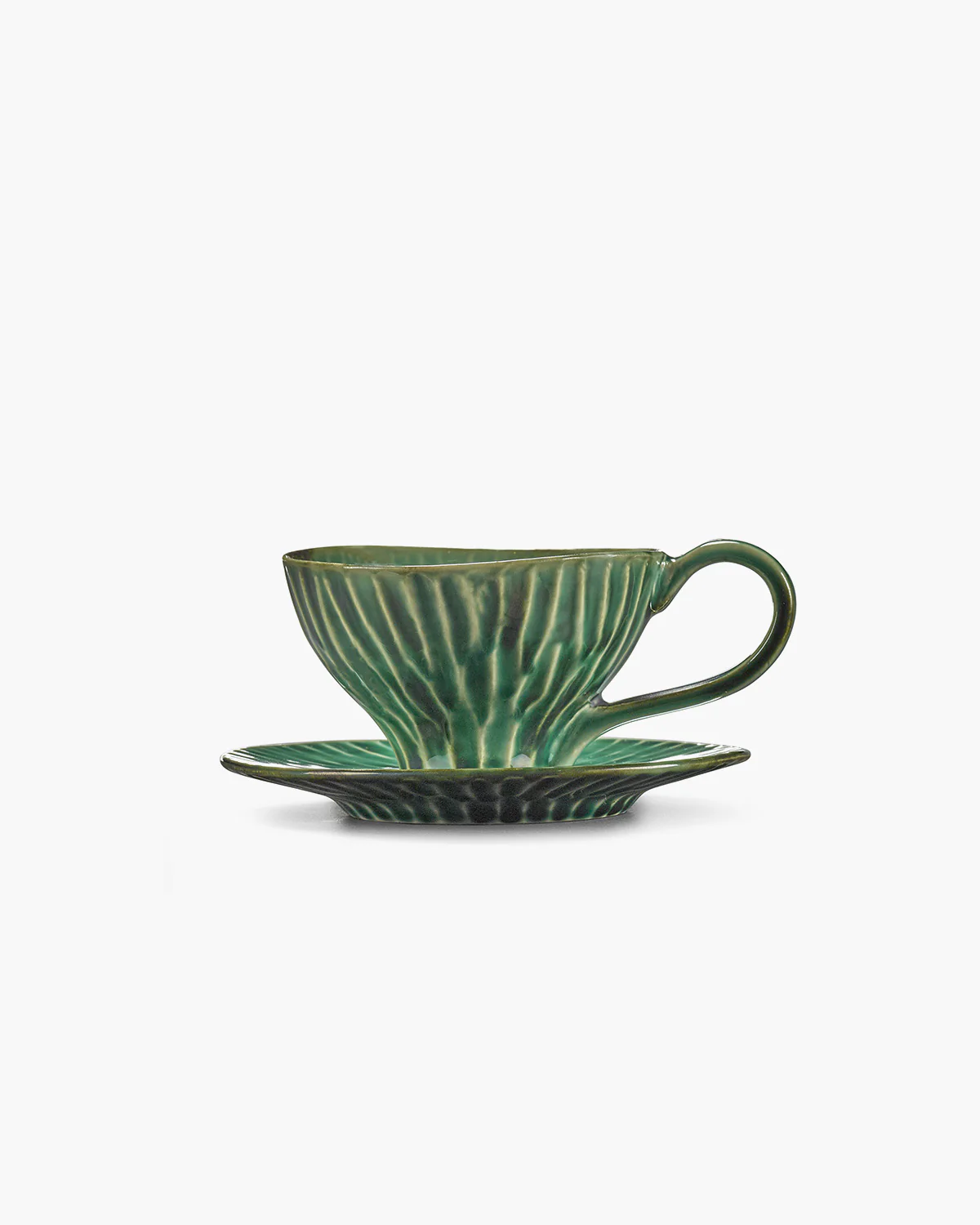  Verde Lanza Untertasse cappuccino grün von Pascale Naessens, D. ca. 14,5 cm   