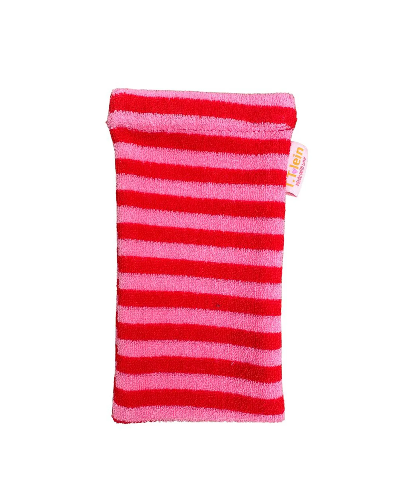 Frottee Brillenetui Streifen Rot/Pink ...Wir lieben Frottee! 