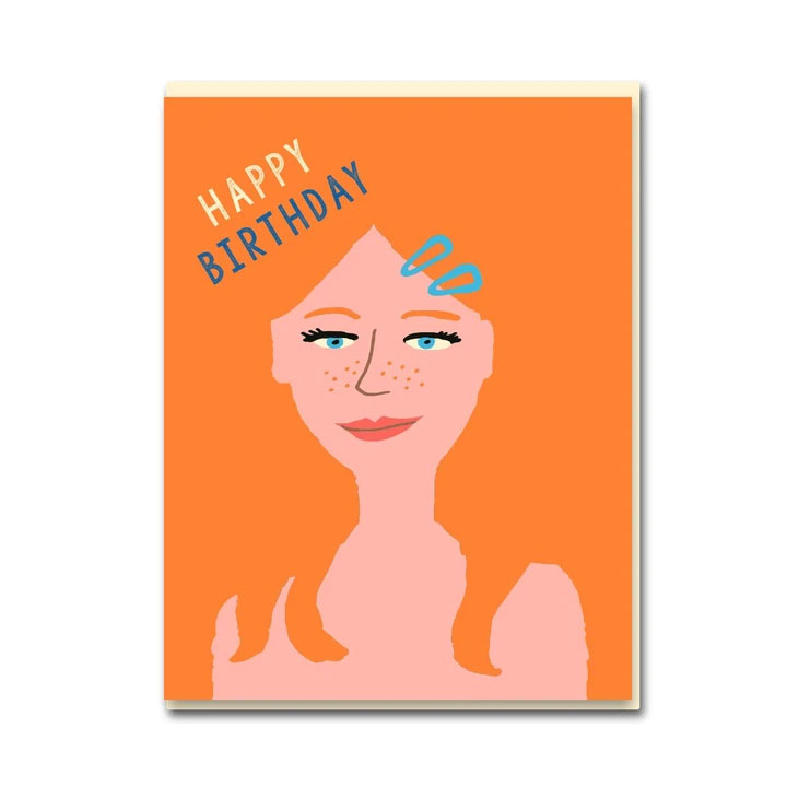 Doppelkarte Emma Cooter "Blue Eyes Birthday" , Geburtstag