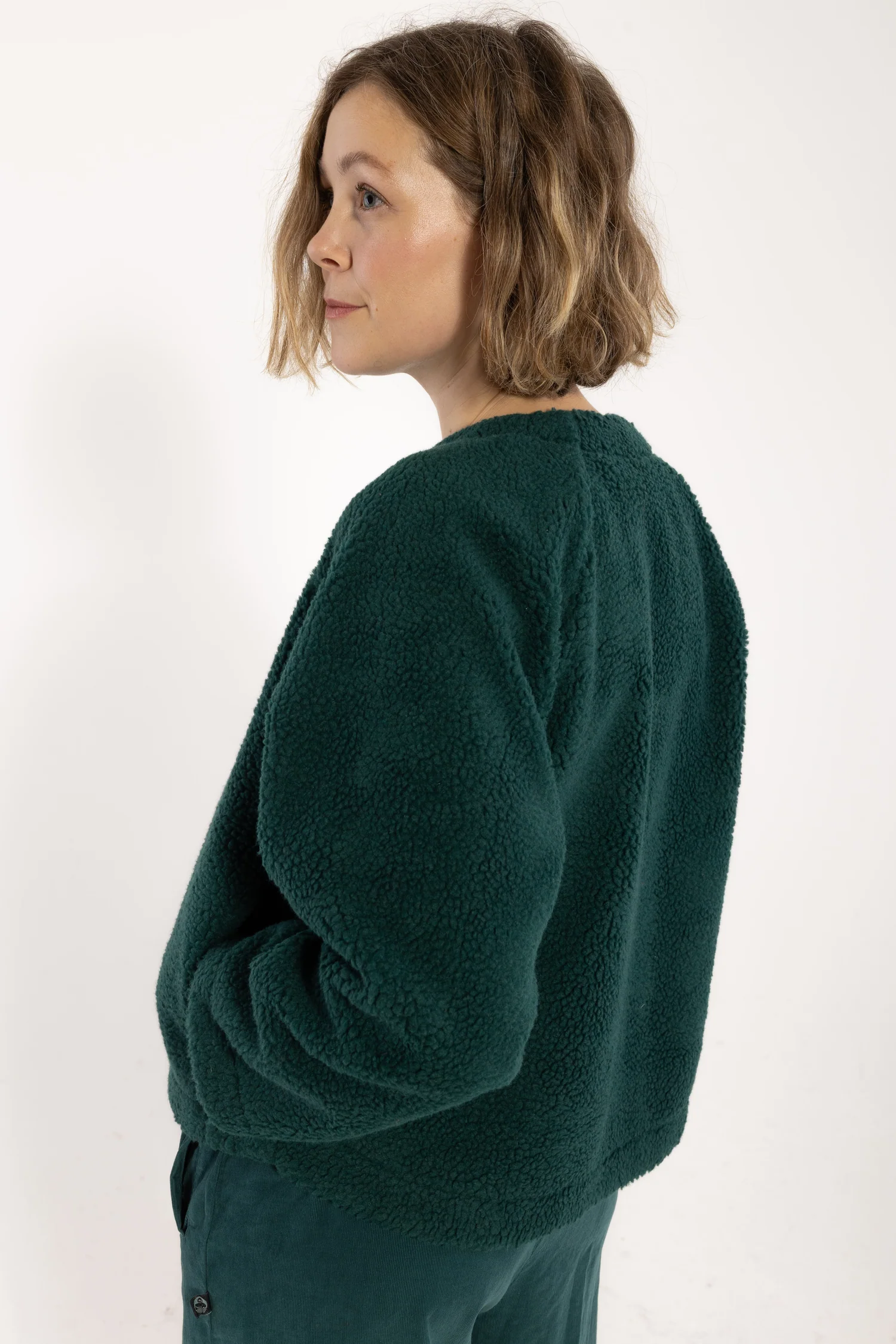 Danefae Danepoodle Fleece Jacket Canard, Teddy Jacke dunkelgrün