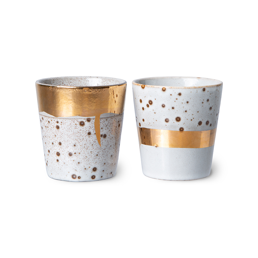 HKliving 70's christmas special 2021, Kaffee Becher, sparkle, Siebziger Jahre Geschirr, Keramik HKliving 70's christmas special 2021, Kaffee Becher, sparkle, Siebziger Jahre Geschirr, Keramik