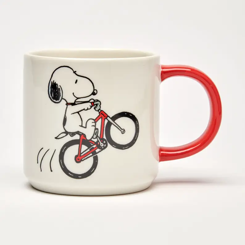 The Peanuts Becher Born To Ride, Snoopy  Tasse, ca. 330 ml , Fahrrad