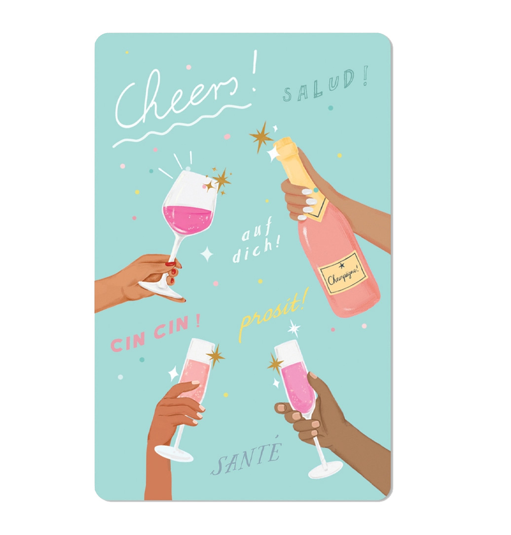 Lunacard Postkarte Cheers