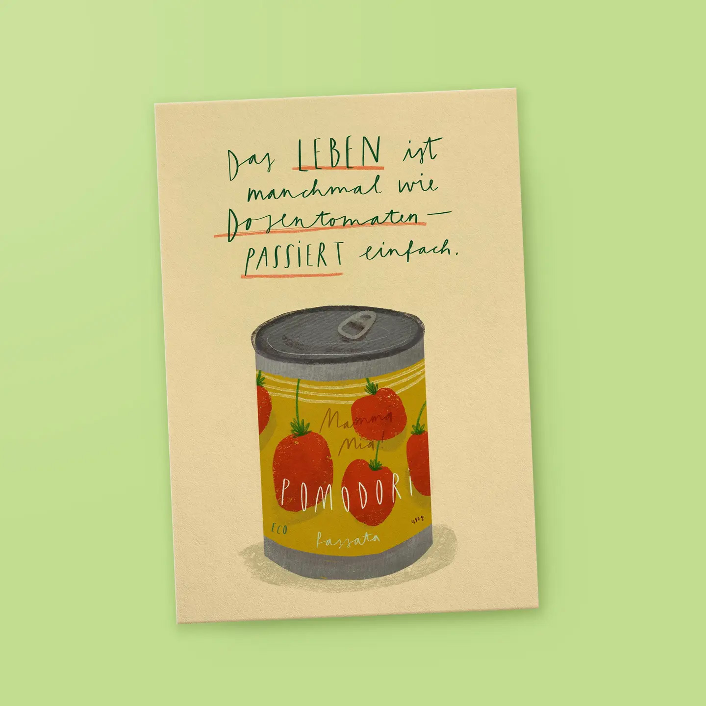 Postkarte »Passiert« von FRANZIZO