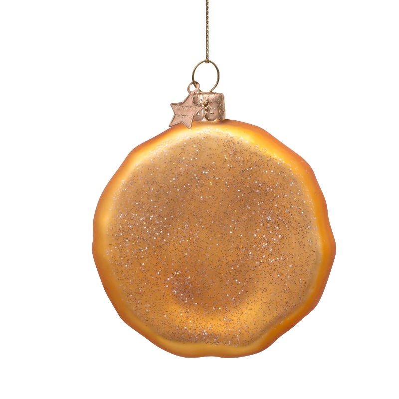 % Weihnachtsanhänger Pizza, Glas, D. ca. 8 cm von Vondels 