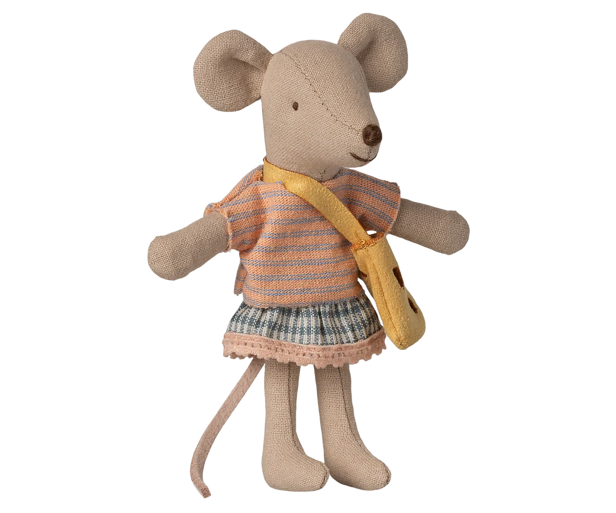 Maileg Maus Kleine Schwester mit Tasche
