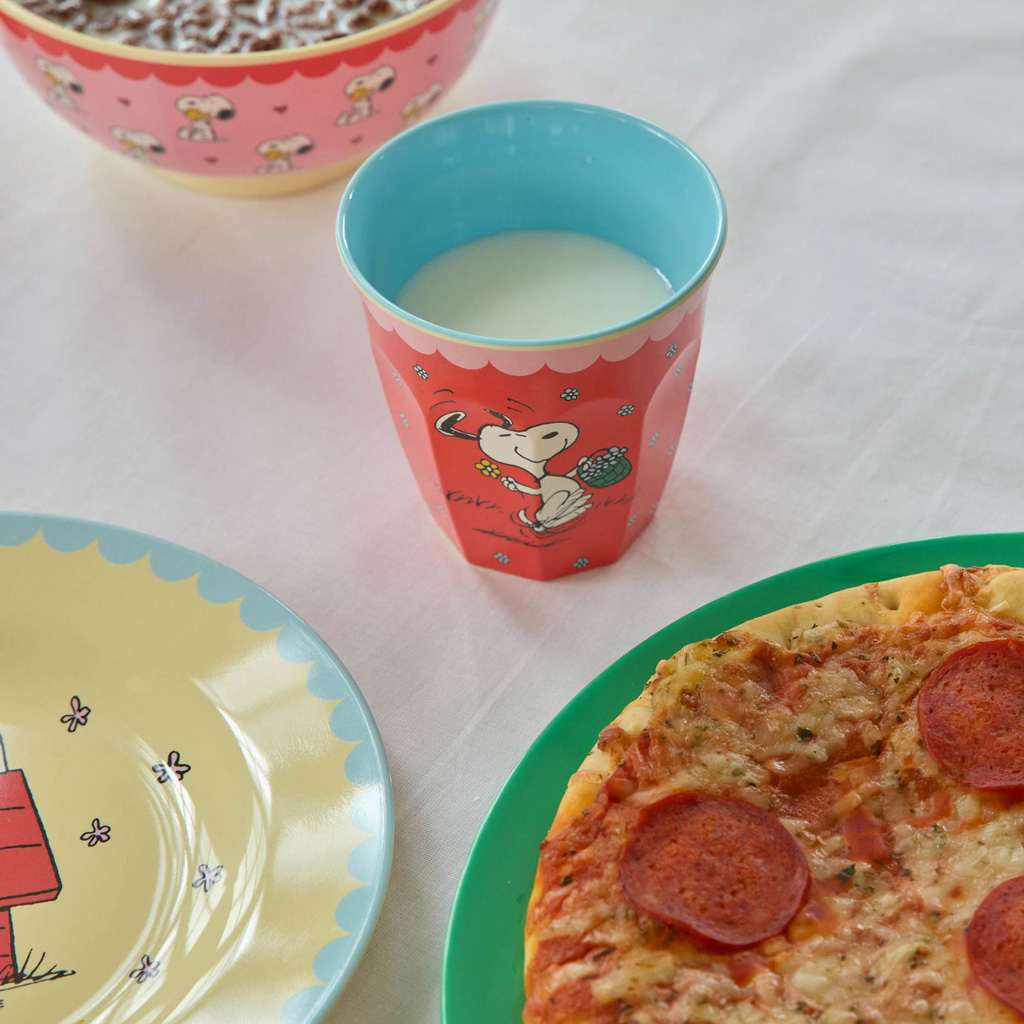 Rice Melamin Teller Snoopy Creme , D. ca. 20 cm