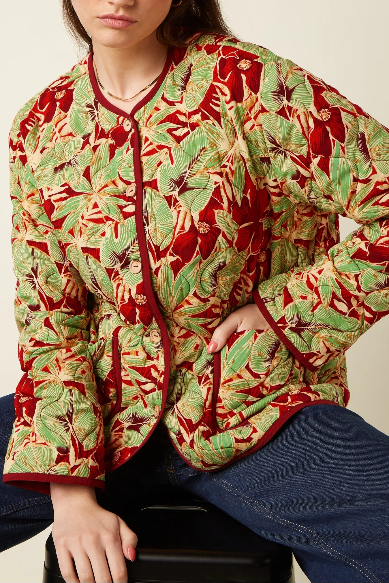 % King Louie Jiggy Jacket Rico, Fire Red , Jacke