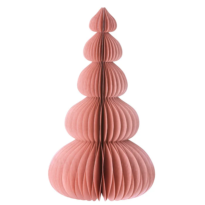 Bungalow Honeycomb Tannenbaum Moonpine, ca. 40 cm Dusty Rose von Bungalow, Papier, Honeycomb Tree Moonpine H40cm Dusty Rose
