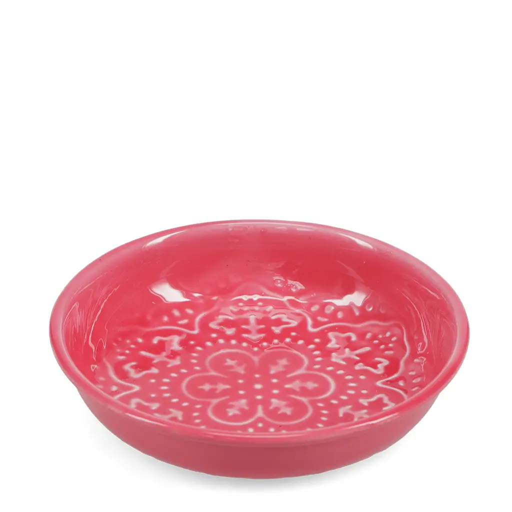 Emaille-Schmuckschale - Pink, D. ca. 10,8 cm  