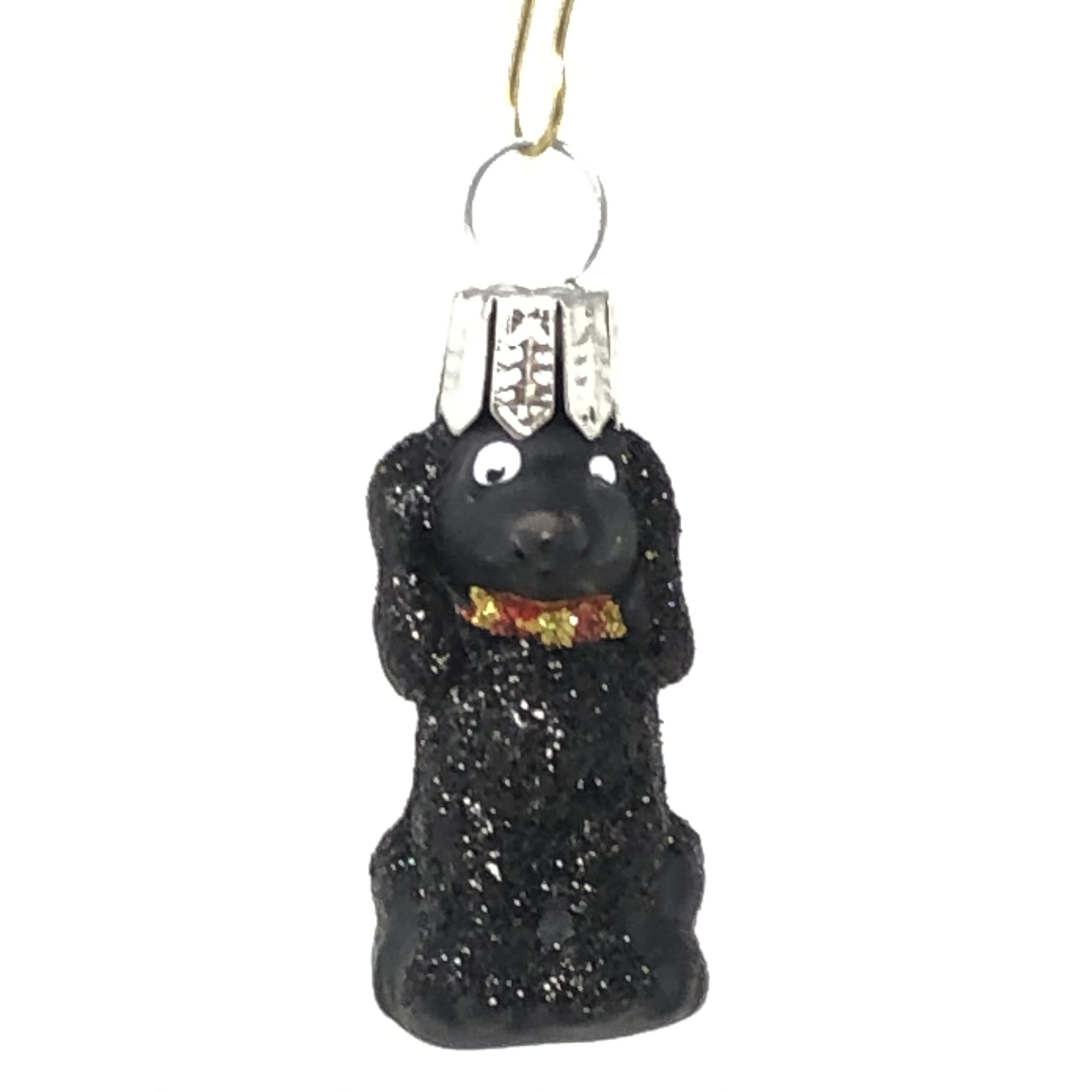 Christbaumschmuck Pudel mini von der Oberfränkische Glasmanufaktur