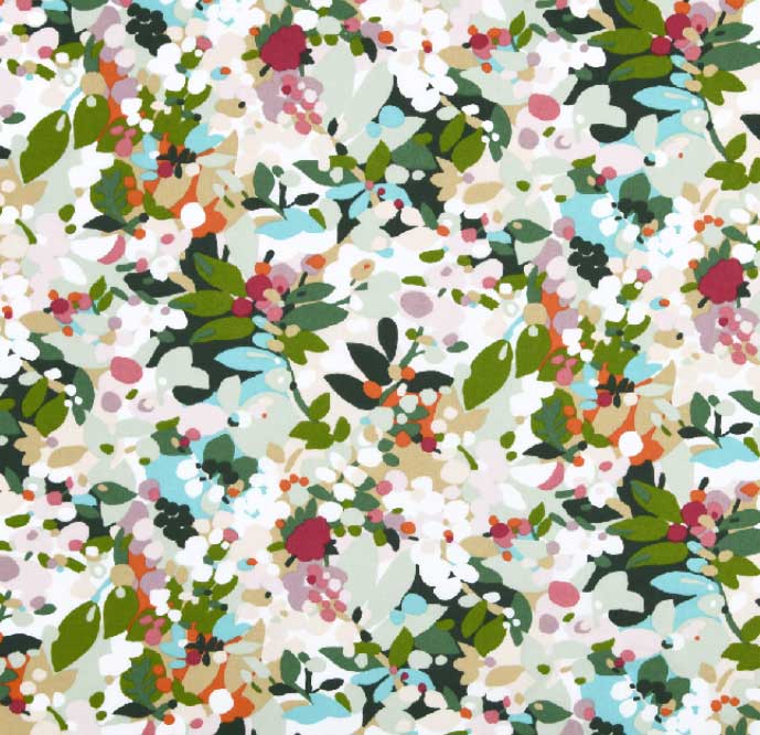 Abwaschbare Meterware "SPRING MULTICOLOR" , 155 cm breit, Preis pro 10 cm 