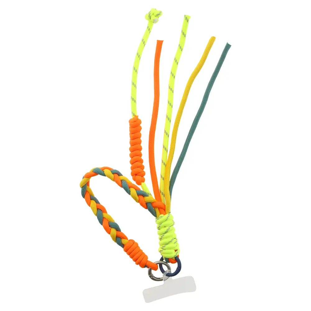 % LOT83 Handykette SHORT Nr. 36, Handykette Kurz 36, Gelb-Orange-Grün