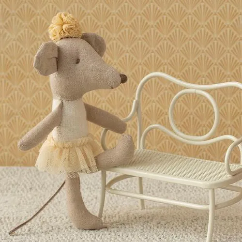 Maileg Ballerina Maus, Kleine Schwester – Off Weiß, ca. 11 cm