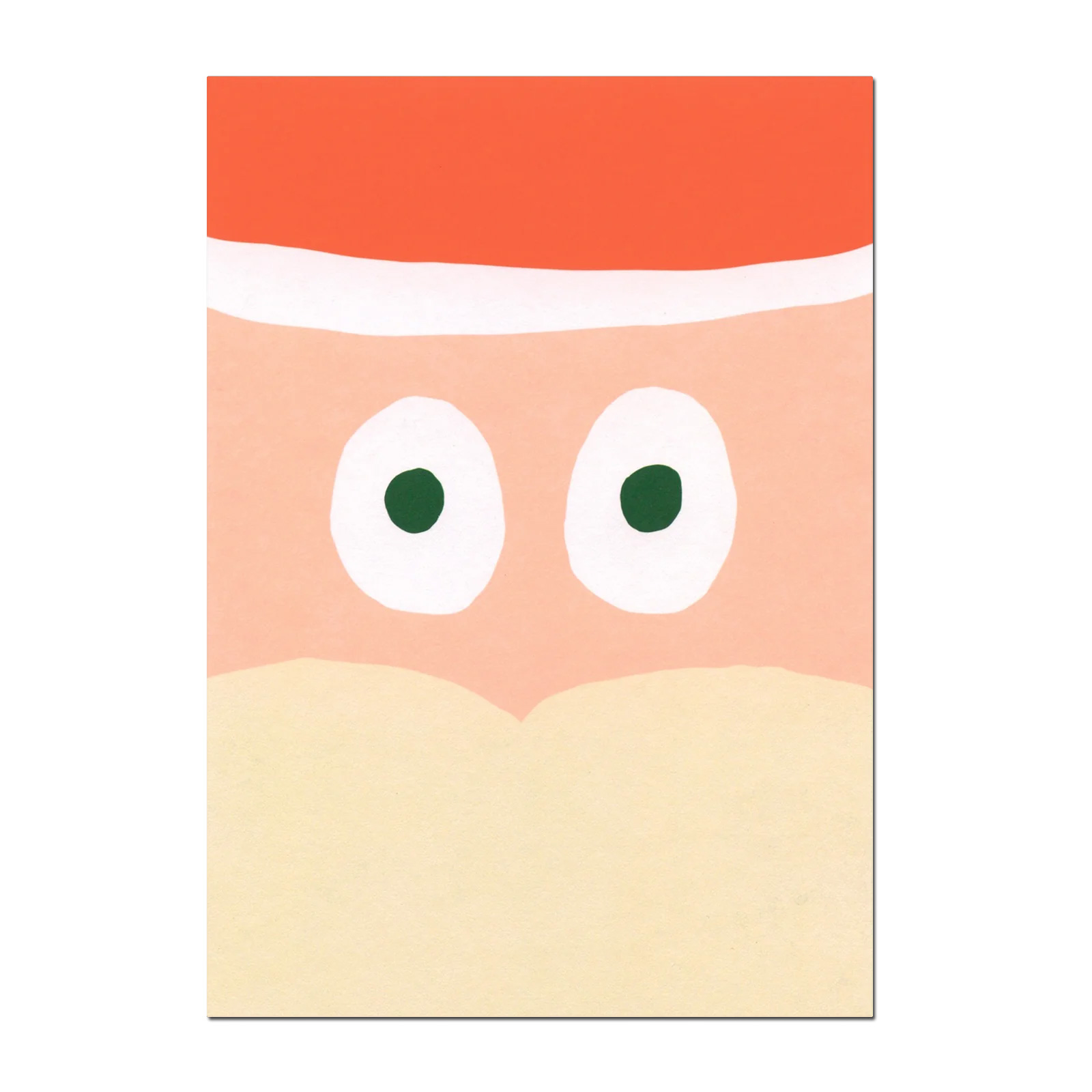 Postkarte "Santa face" | Schöne Karte zu Weihnachten von Deli Cards  