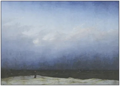 Postkarte Caspar David Friedrich "Der Mönch am Meer"  Kunst 