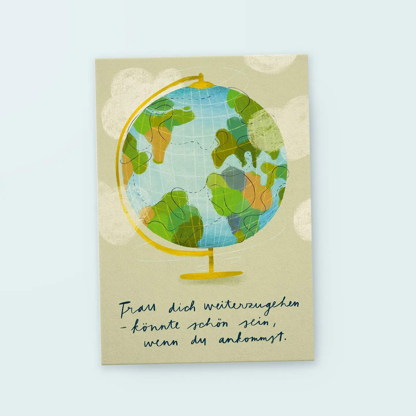 Postkarte "Weitergehen" von FRANZIZO