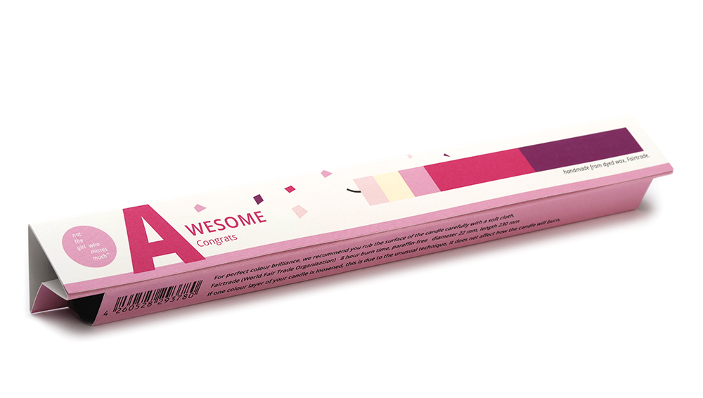 KERZE SUPERTOLL von not the girl who misses much , Stabkerze, Gratulationskerze