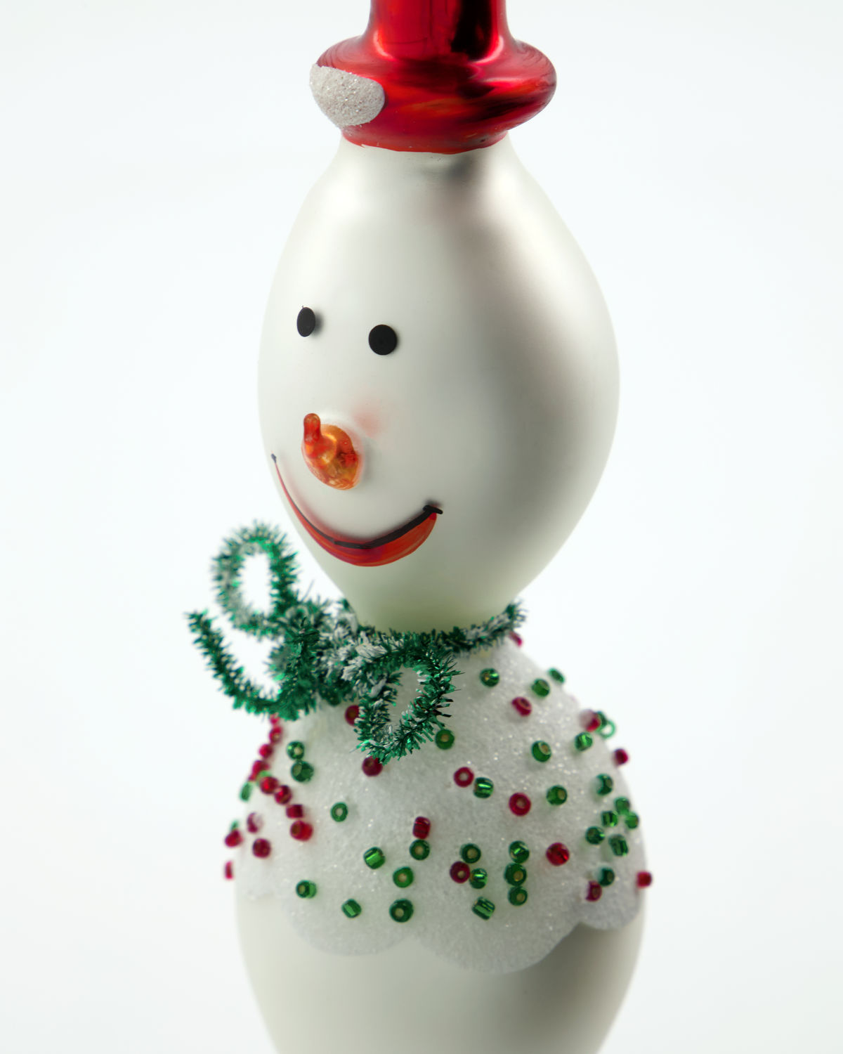  House doctor XMAS Weihnachtsanhänger Frosty, Weiß, ca.16 cm, Pro Stück  