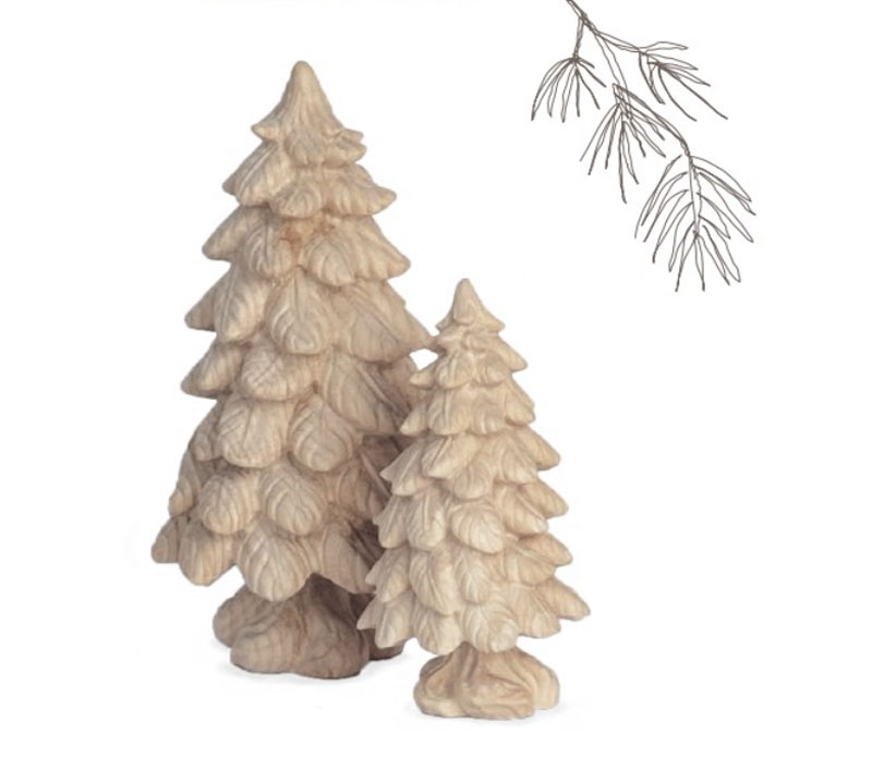 Baum Natur ,  ca. 22 cm, Ausführung Natur, Zirbenholz , handgeschnitzt aus Österreich