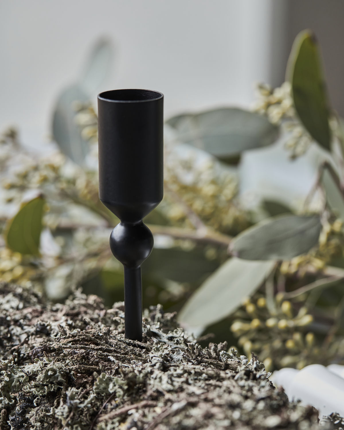 % Kerzenständer zum Stecken , FOLK, Schwarz von House doctor , ca. 15 cm  