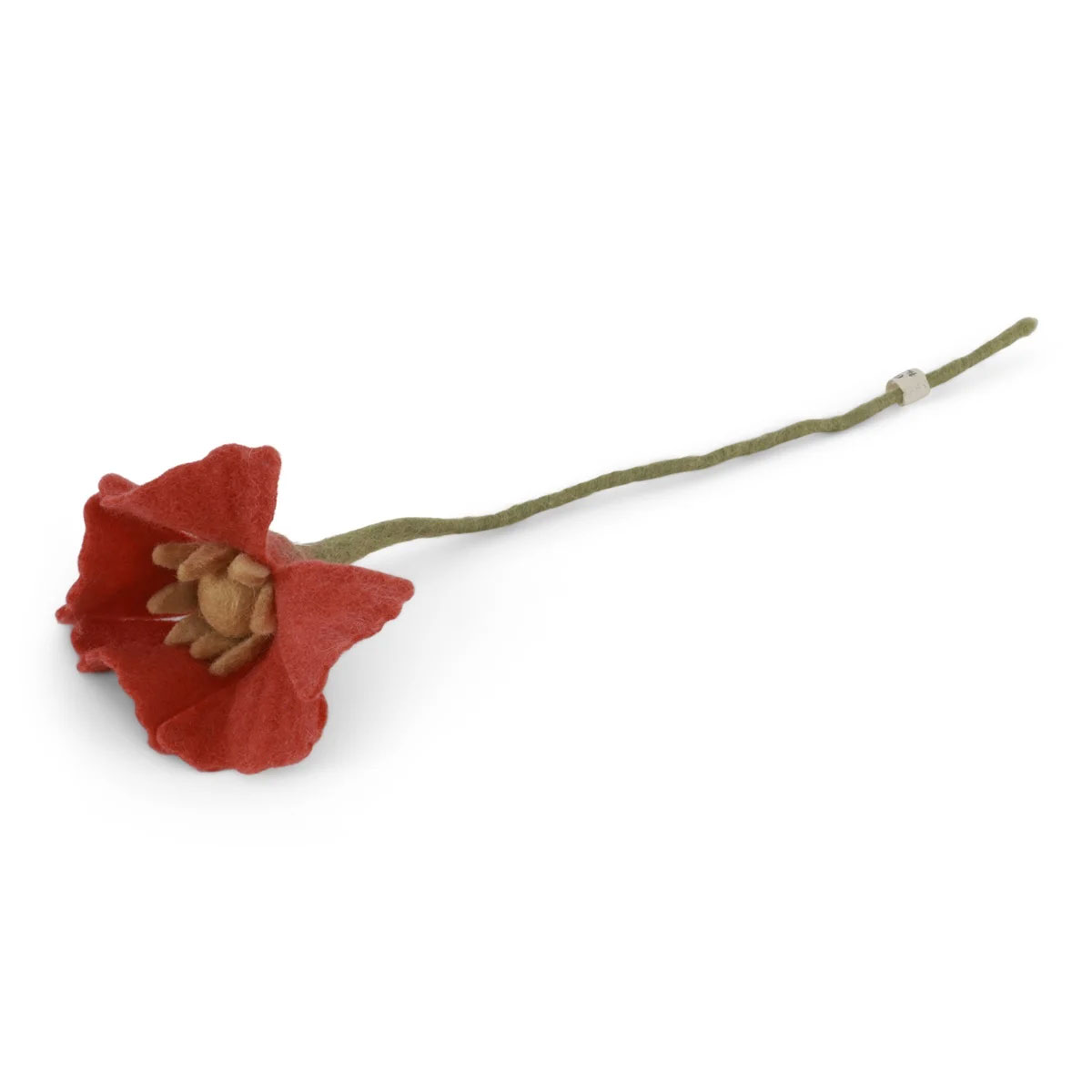 Gry & Sif  Filz Mohnblüte, Poppy Flower - Coral, Fair Trade , ca. 34 cm  