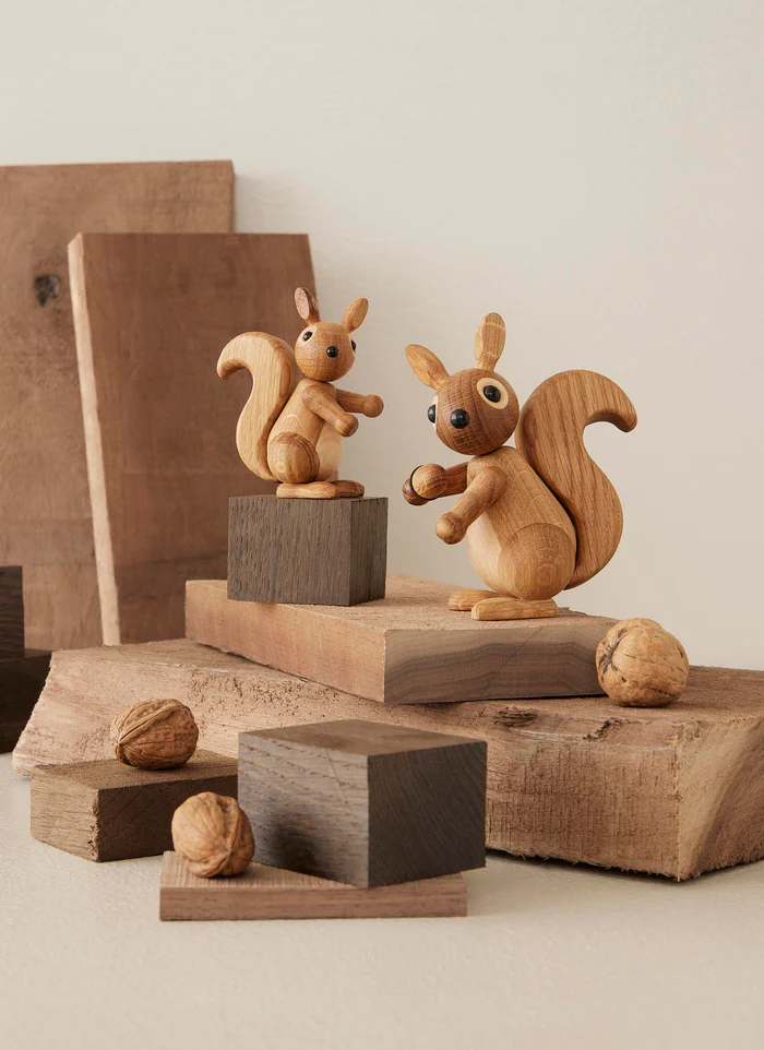Eichhörnchen PEANUT , Eiche, ca. 7 x 9 cm von Spring Copenhagen  
