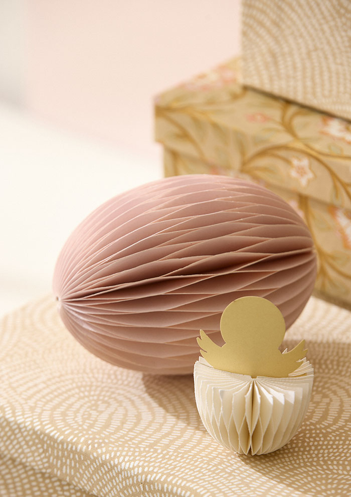 Bungalow Papier- Ei Swirl Powder XL, H. ca. 20 cm , Ostereier, Paper Egg Swirl Powder XL