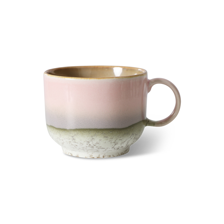 HKliving 70's Kaffee tea cups muse, Teetasse, sanftes rosa, pro Stück 
