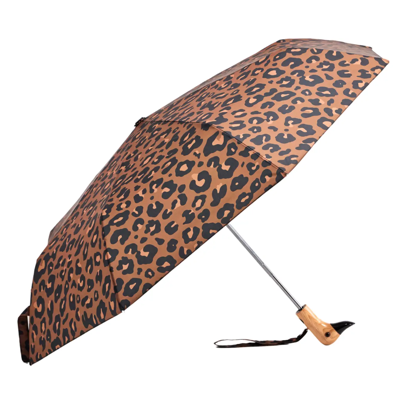 Regenschirm Original Duckhead Leopardenmuster,  Compact Duck Umbrella,  Nachhaltiger Original Duckhead Regenschirm