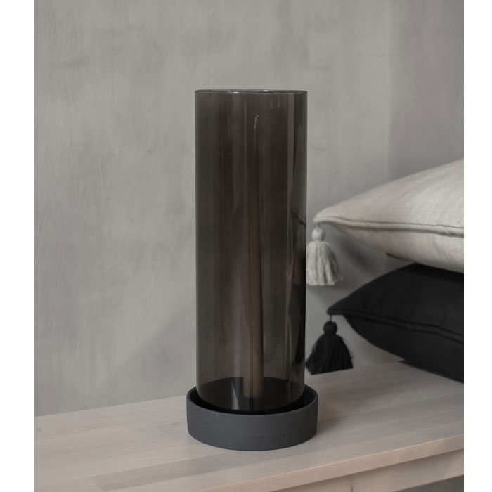 Storefactory STORM, Windlicht Basis, Dark grey lantern/candle plate bottom, D ca. 15 cm Storefactory STORM, Windlicht Basis, Dark grey lantern/candle plate bottom, D ca. 15 cm