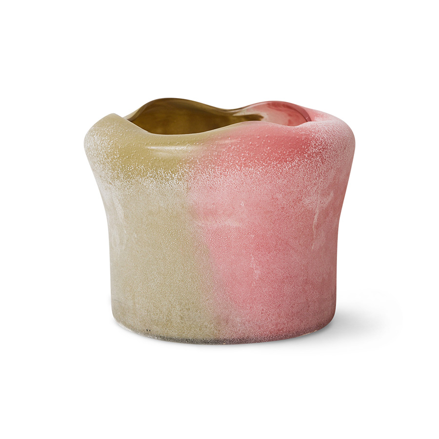HKliving Folded mid Vase, duo Glas, ca. 22 cm