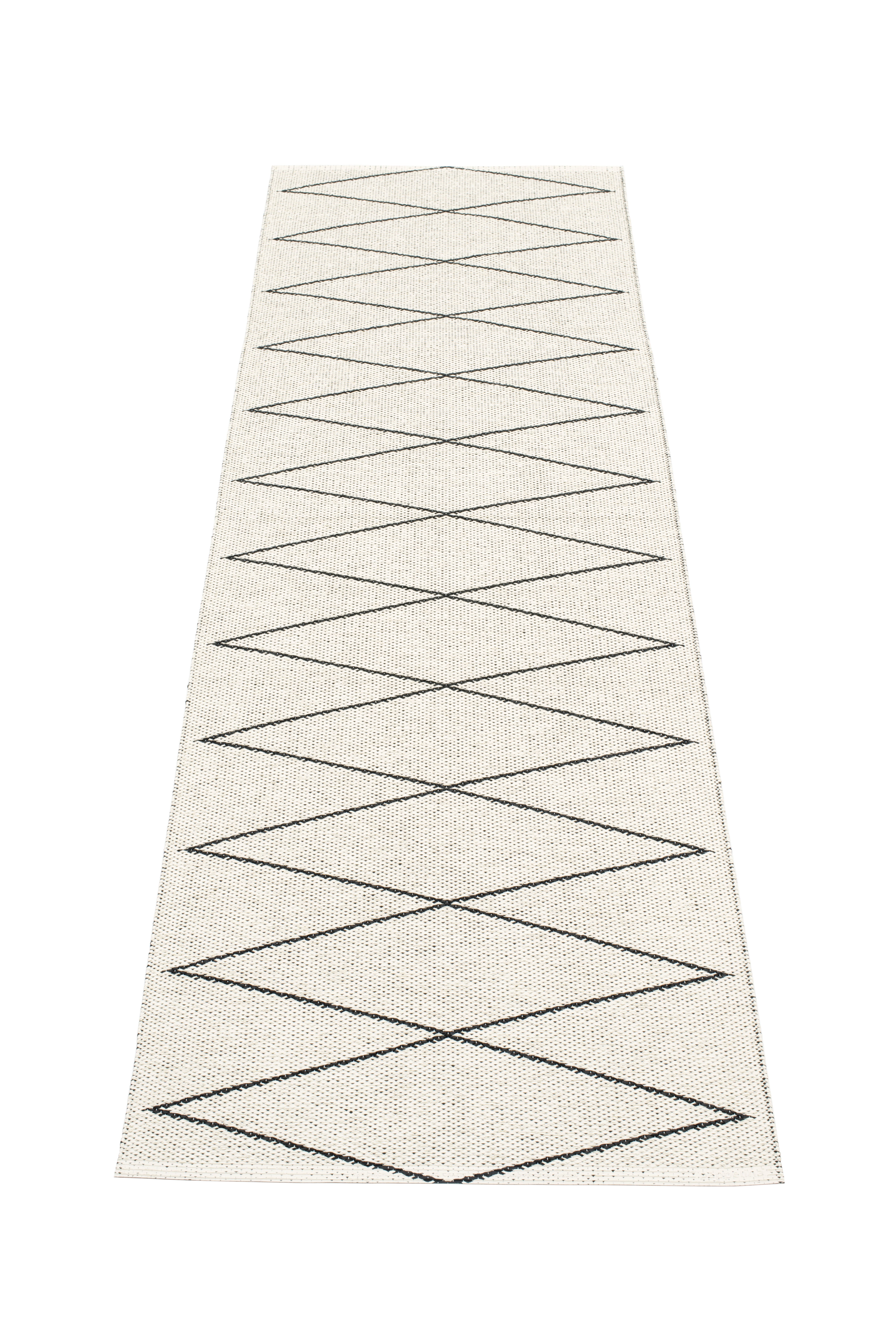 pappelina Teppich  MAX BLACK VANILLA  , ca. 70 x 240 cm