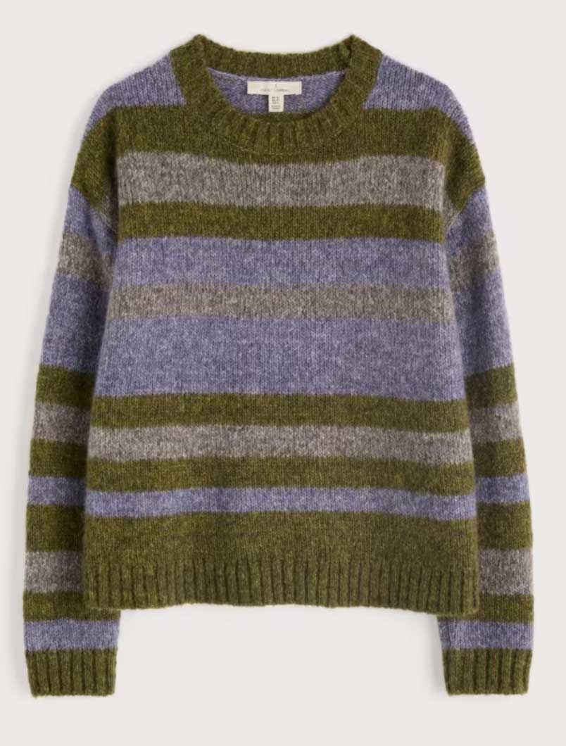 % SEASALT CORNWALL Painter Jumper-Carvannel Laurel Mix, Pullover
