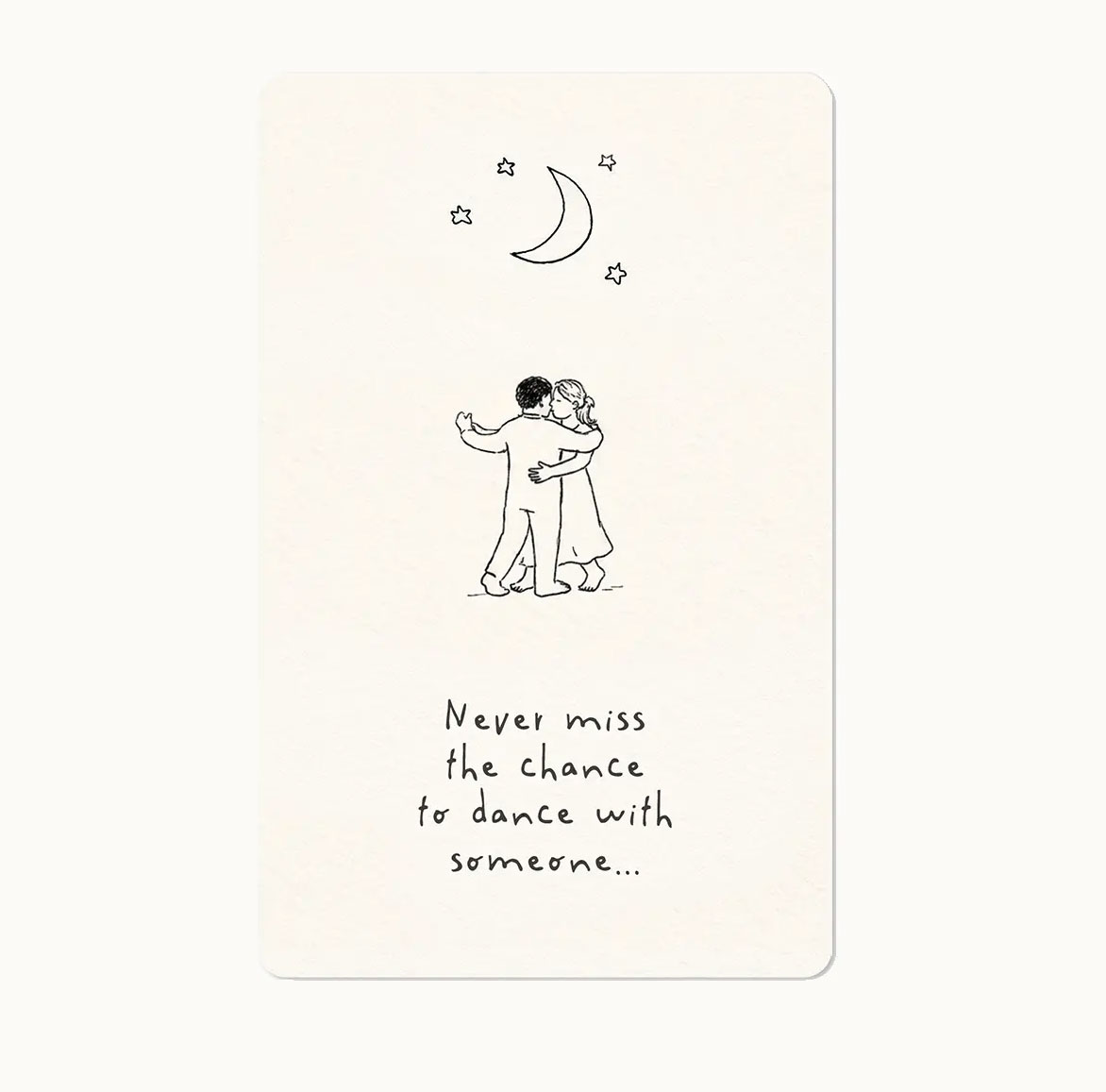 Lunacard Postkarte dance with someone
