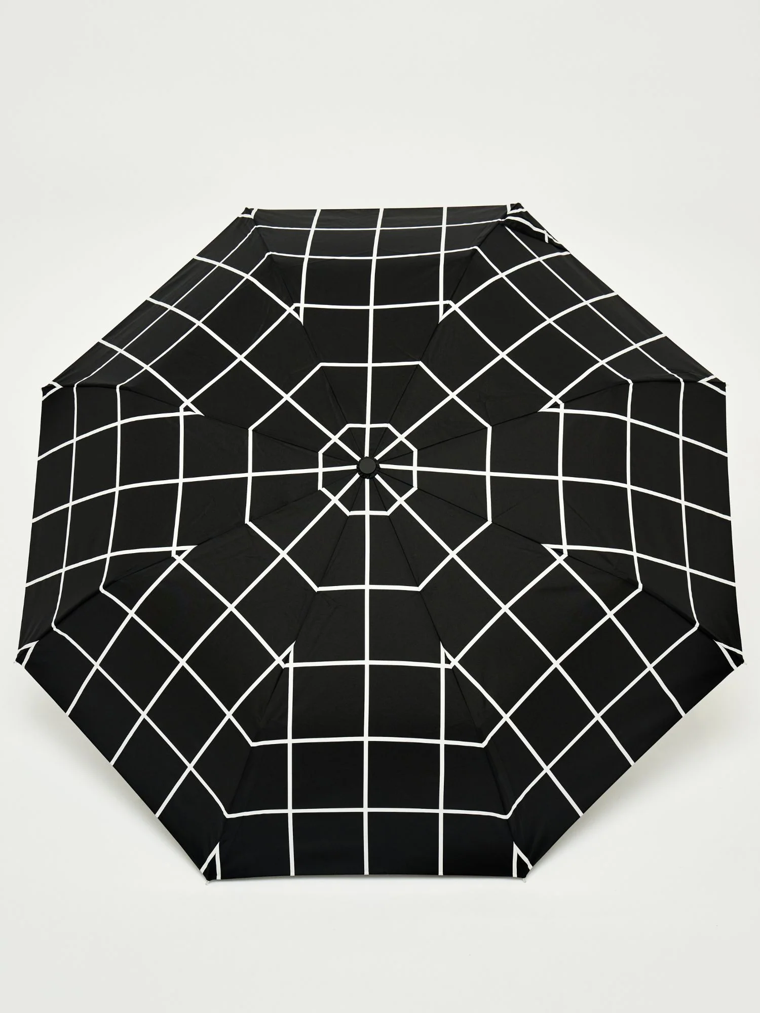 Regenschirm Original Duckhead BLACK GRID, Schwarz Karo