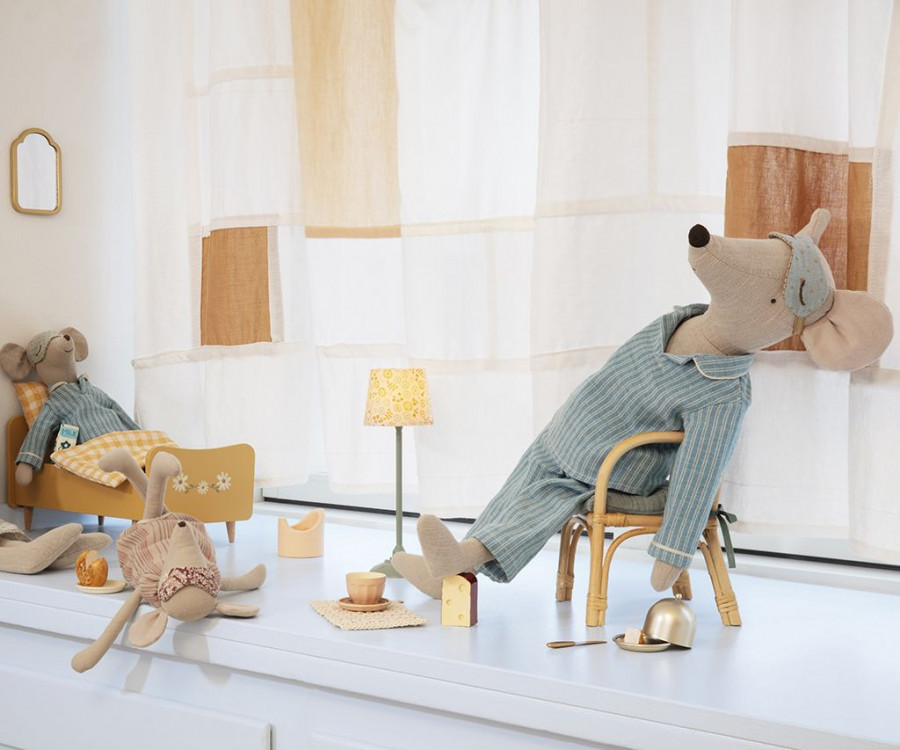Maileg Maus im Pyjama, Maxi, ca. 49 cm, Maxi mouse, Pyjamas Maileg Maus im Pyjama, Maxi, ca. 49 cm, Maxi mouse, Pyjamas