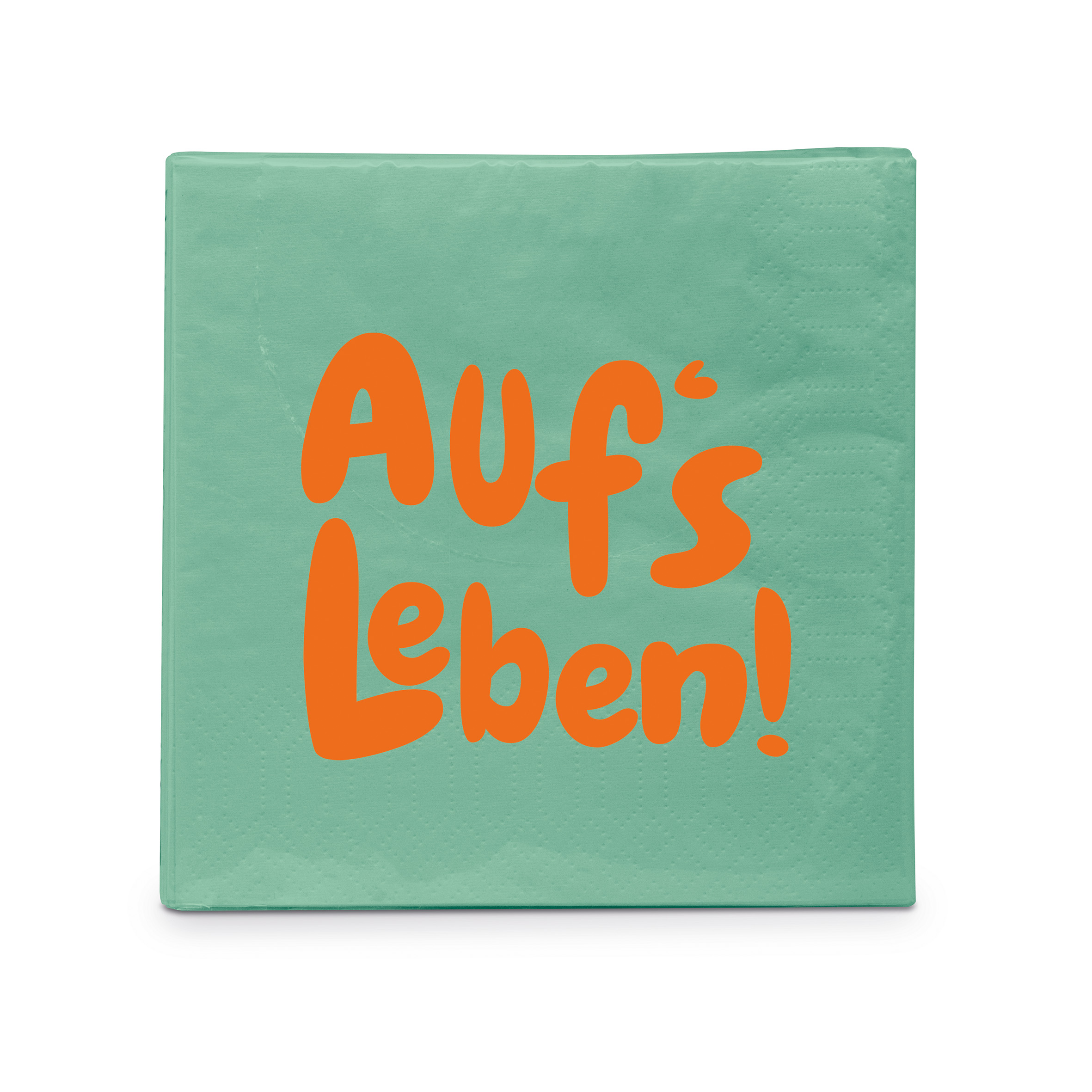 Papierservietten Auf's Leben , 25 x 25 cm  , Cocktailservietten , ppd