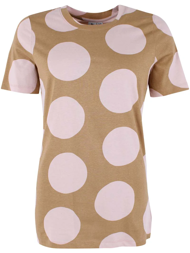 % Danefae Danebasic My Tee Beige DREAMYDOTS, T-Shirt