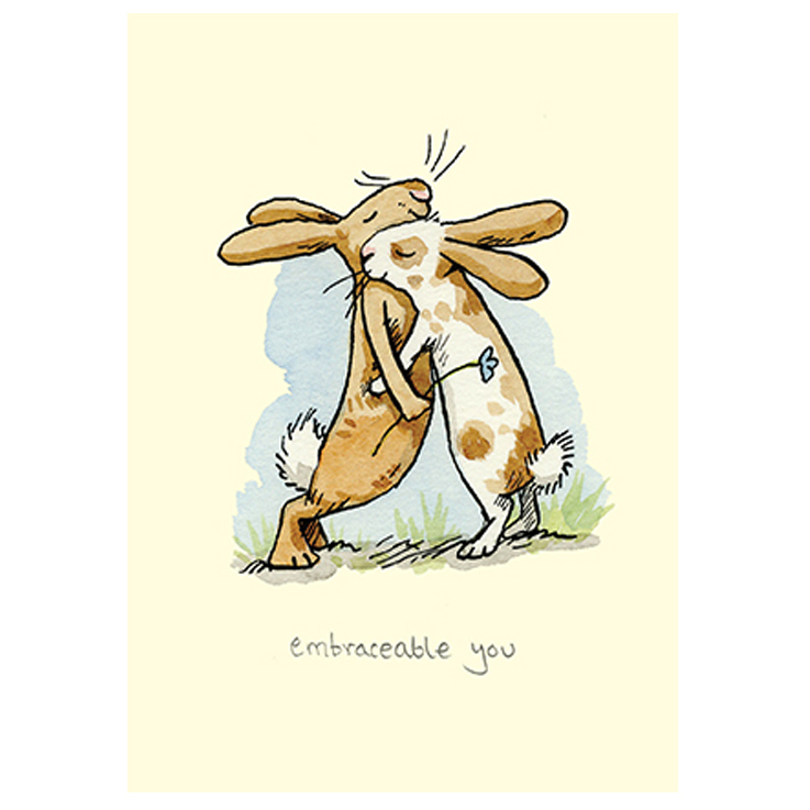 Two Bad Mice Doppelkarte "Embraceable You"   von Two Bad Mice von Anita Jeram, Hase 