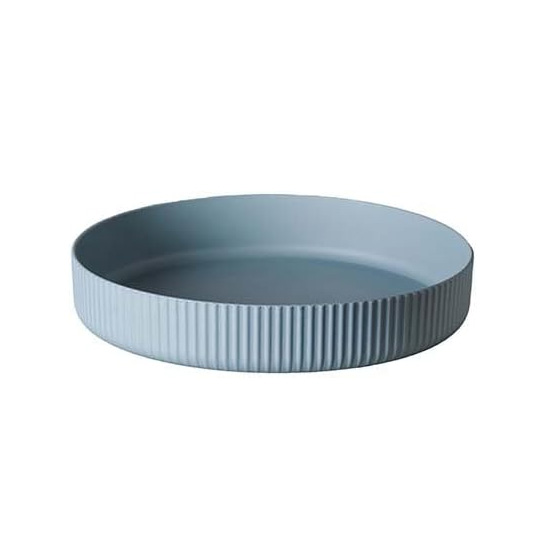  bioloco Nachhaltiger Kunststoff Tablett rund, bioloco plant deluxe serving platter -powder blue, D. 27 cm  